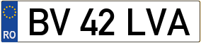 Trailer License Plate